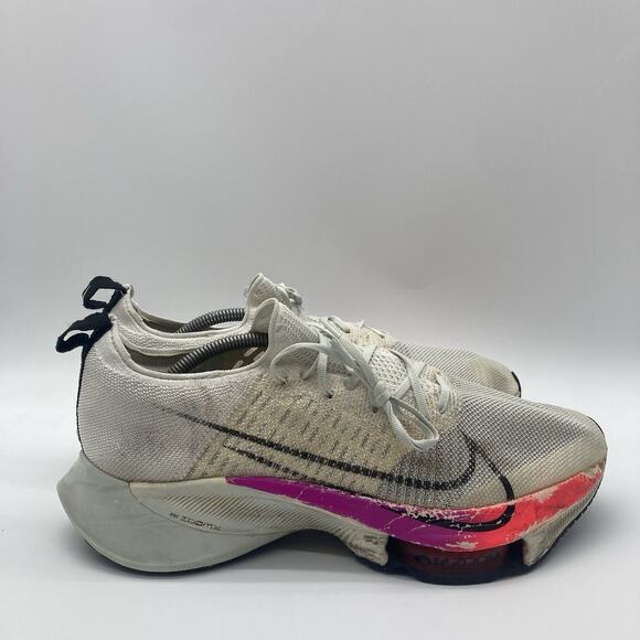 Mens Size 12.5 Nike Air Zoom Tempo NEXT% Flyknit Running Shoes CI9923-100 - Picture 1 of 10